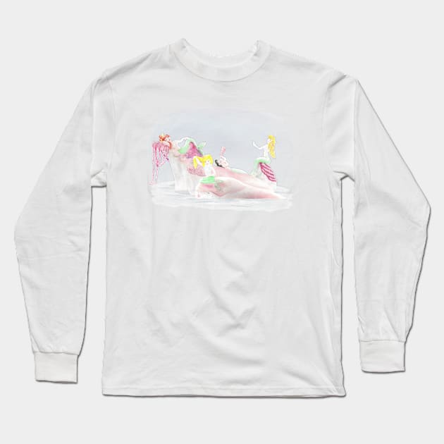 Mermaids 1 Long Sleeve T-Shirt by littlemoondance